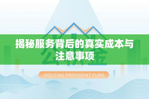 大竹揭秘服务背后的真实成本与注意事项