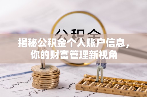 大竹揭秘公积金个人账户信息，你的财富管理新视角